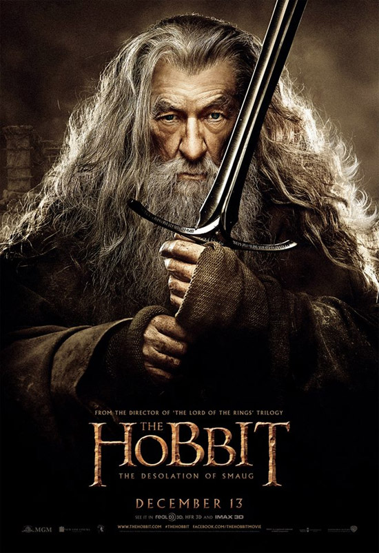 Un cartel de El Hobbit: La Desolación de Smaug 