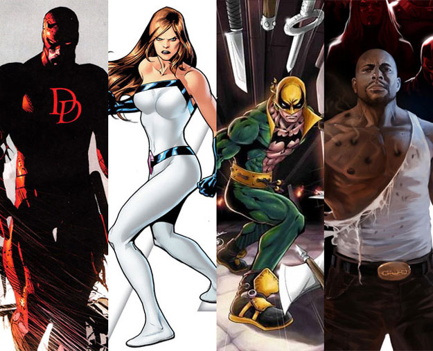 Daredevil, Jessica Jones, Iron Fist y Luke Cage