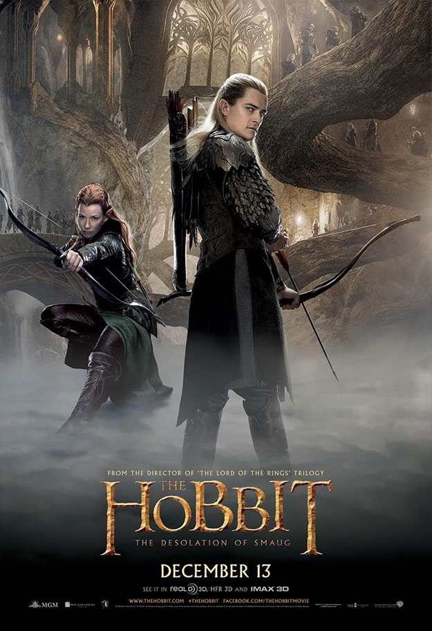 Un nuevo cartel de El Hobbit: La Desolación de Smaug, Turiel y Legolas