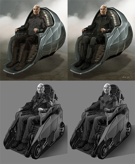 Varios detalles de concept art de X-Men: Días del Futuro Pasado