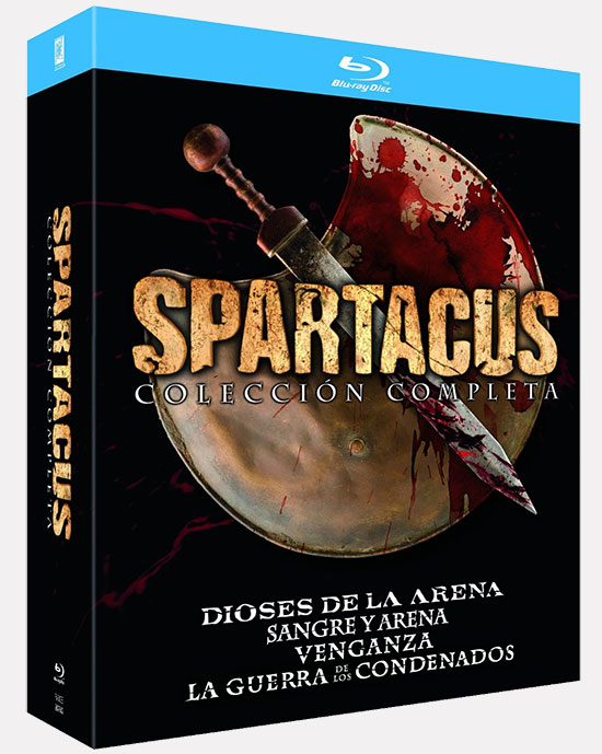 Carátula de la colección completa de "Spartacus"