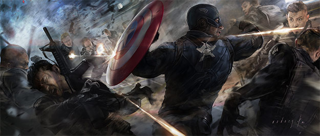 Concept art de Capitán América: el Soldado de Invierno