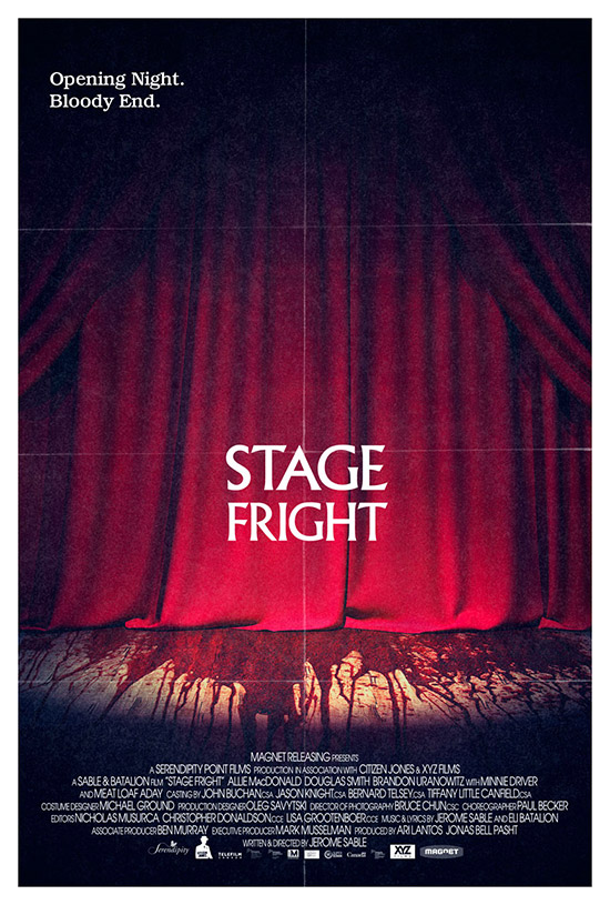 Otro cartel de Stage Fright de Jerome Sable