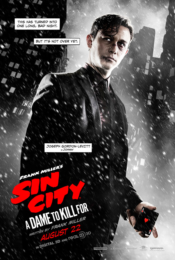 Johnny en un nuevo cartel de Sin City: A Dame to Kill For