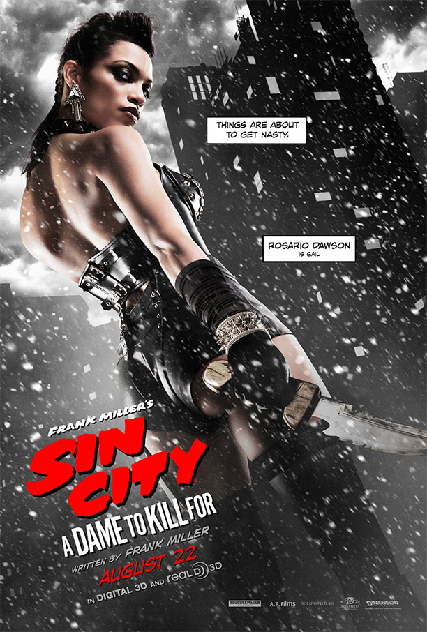 Gail en un nuevo cartel de Sin City: A Dame to Kill For