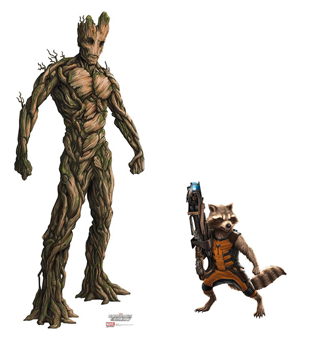 Groot y Mapache Cohete, los que seguramente marcarán la diferencia