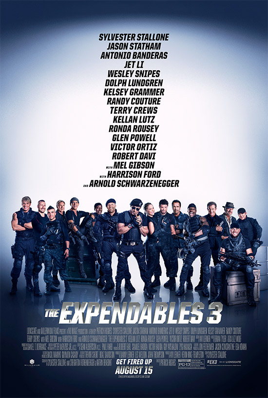 El cartel final de The Expendables 3