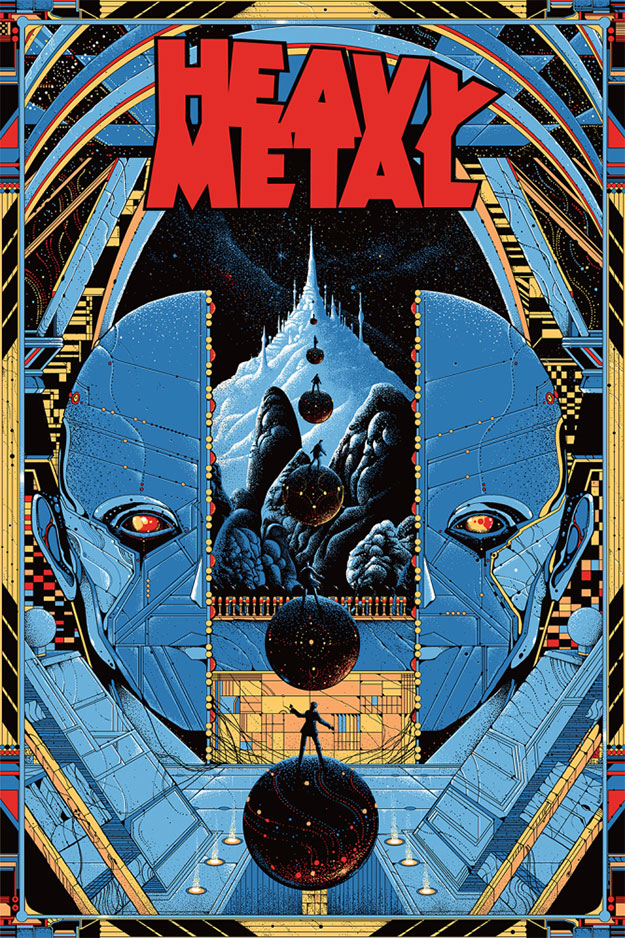 Cartel mondo para la nueva película Heavy Metal que se está planeando