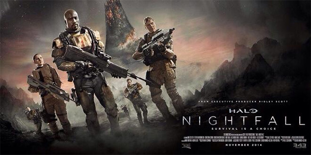 Un banner normalito de "Halo: Nightfall"