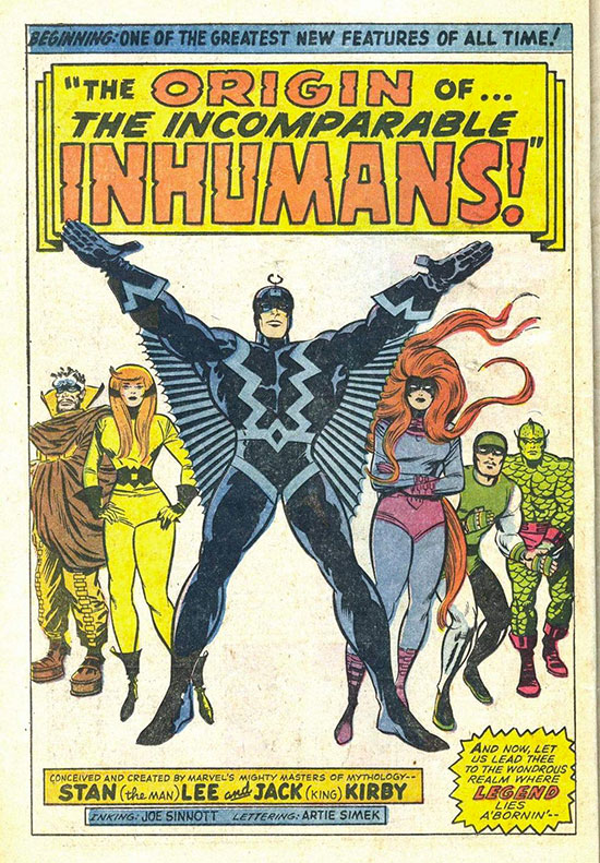 The origin of... the incomparable Inhumans!