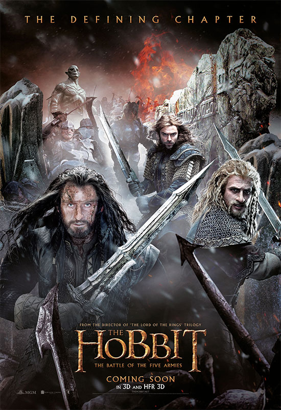 Otro cartel más, se pasa de peleón, de El Hobbit: La Batalla de los Cinco Ejércitos