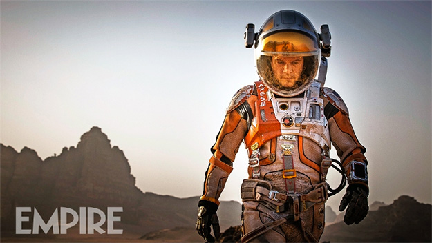 Matt Damon como Mark Watney y perdido en Marte