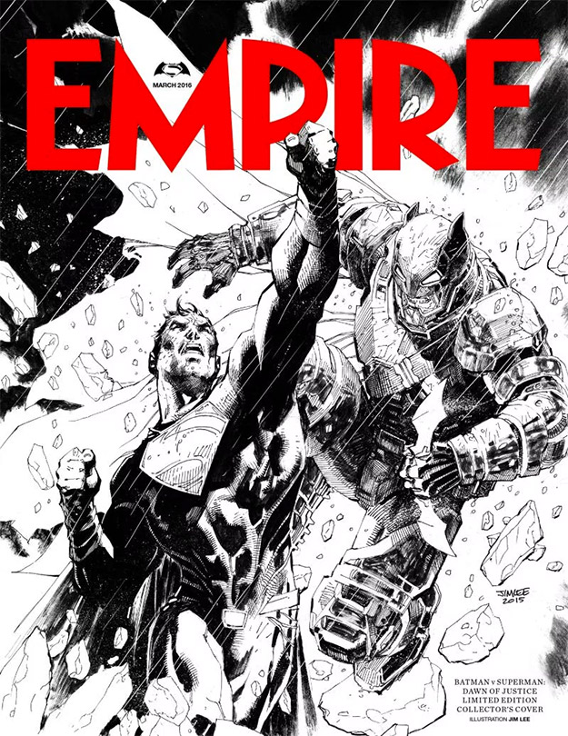 Flipante portada de la revista Empire obra de Jim Lee... ¡hay que comprarla!