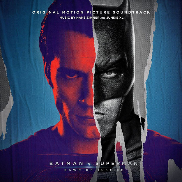 Carátula de la banda sonora de Batman v Superman: El Amanecer de la Justicia