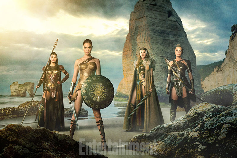 Melanipa, Diana, Hipólita y Antíope en Wonder Woman