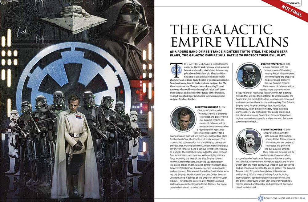 El lado del Imperio en Rogue One: Una Historia de Star Wars
