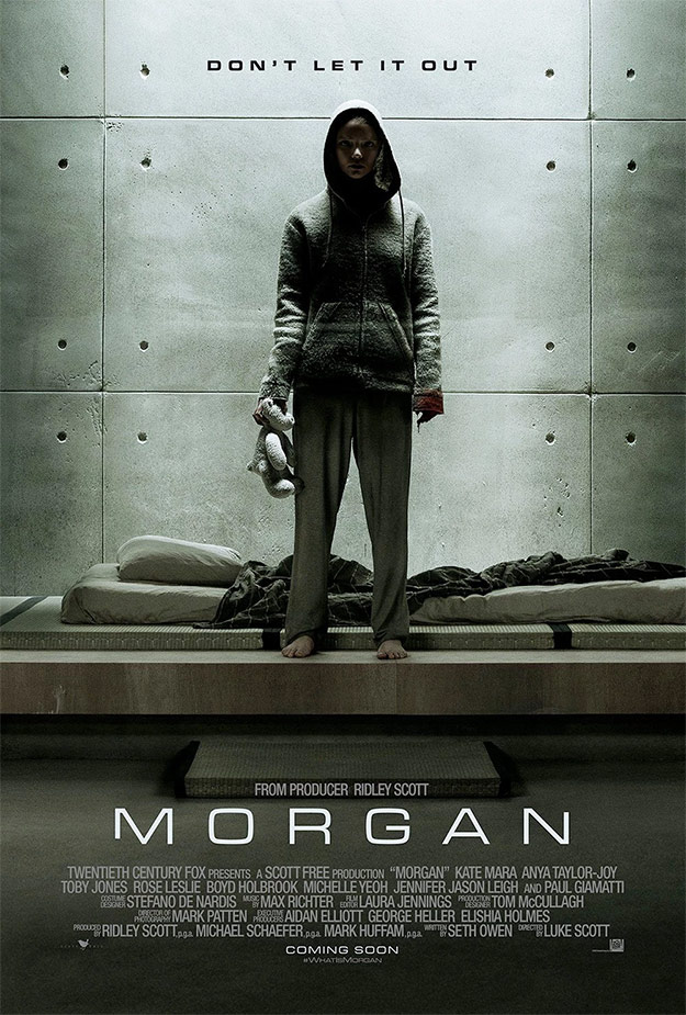 El primer cartel de Morgan... Ridley Scott + Luke Scott = interesante
