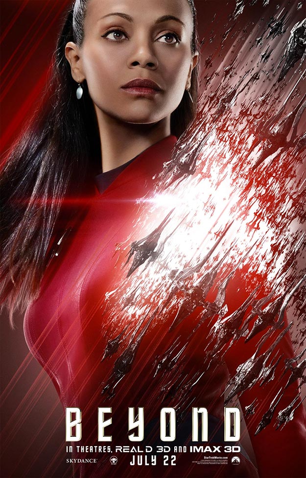 Uhura (Zoe Saldana) en Star Trek: más allá