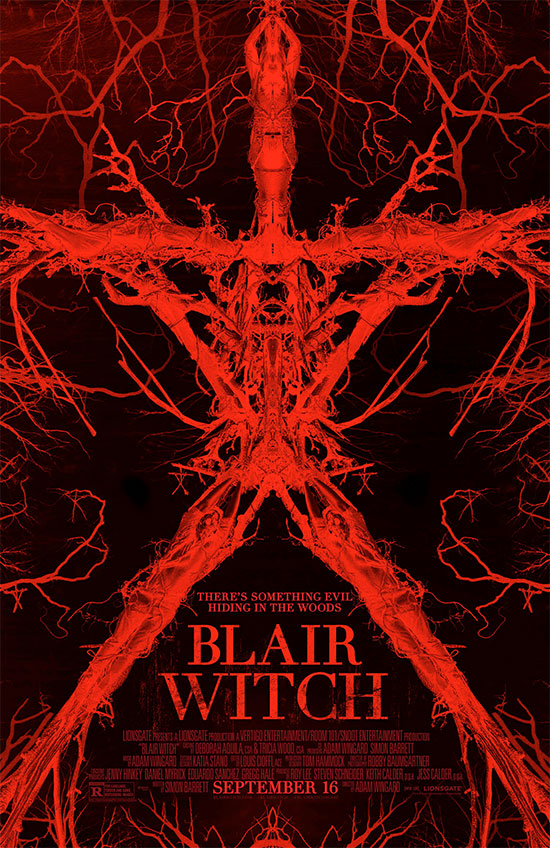 Nuevo rojo cartel de Blair Witch