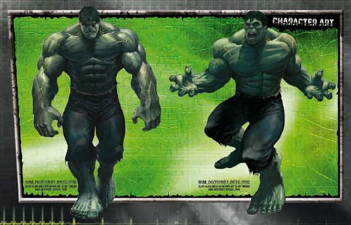 Diseño de personajes de The Incredible Hulk