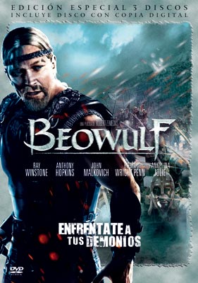 Portada de la edición de 3 Discos de Beowulf