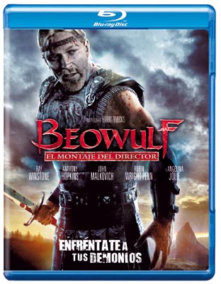 Portada de la edición de Blu-Ray de Beowulf