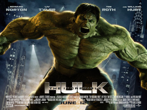 Nuevo póster rectanguar de The Incredible Hulk