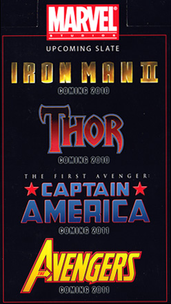 Iron Man II, Thor, Captain America y The Avengers