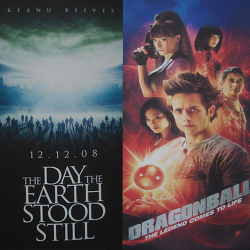 Pósters de The Day the Earth Stood Still y Dragonball