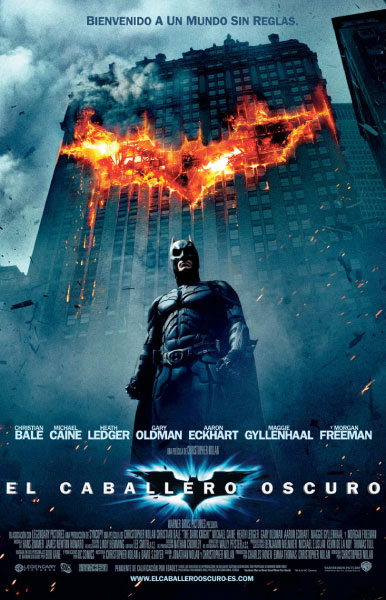 Póster español de The Dark Knight / El caballero oscuro