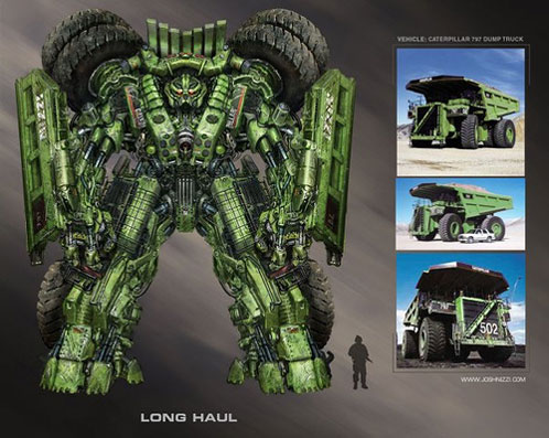 Posible aspecto de Long Haul en Transformers: Revenge of the Fallen