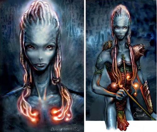 Diseños Na'vi de Jonay Bacallado para Avatar de James Cameron