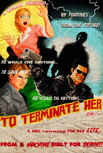 Cartel molón de To Terminate Her... Terminator