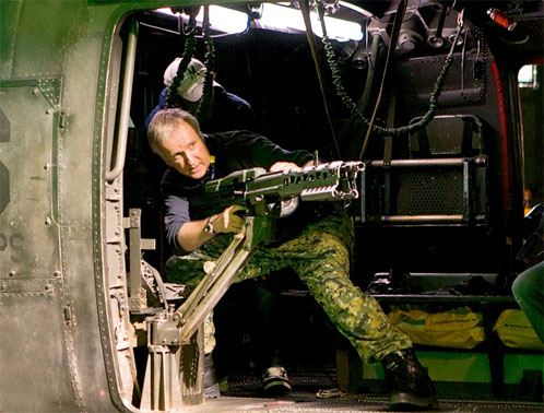 James Cameron haciendo el canelo en el rodaje de Avatar