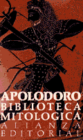 Portada de la edición española del libro Biblioteca Mitológica